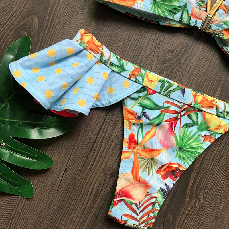 Fitshinling Ruffles Swimming Suits Swimwear Women Bohemian Summer Slim Sexy Bikini Sets Print Floral Underwire Beach Swimsuits
Fitshinling Ruffles Swimming Suits Swimwear Women Bohemian Summer Slim Sexy Bikini Sets Print Floral Underwire Beach Swimsuits
