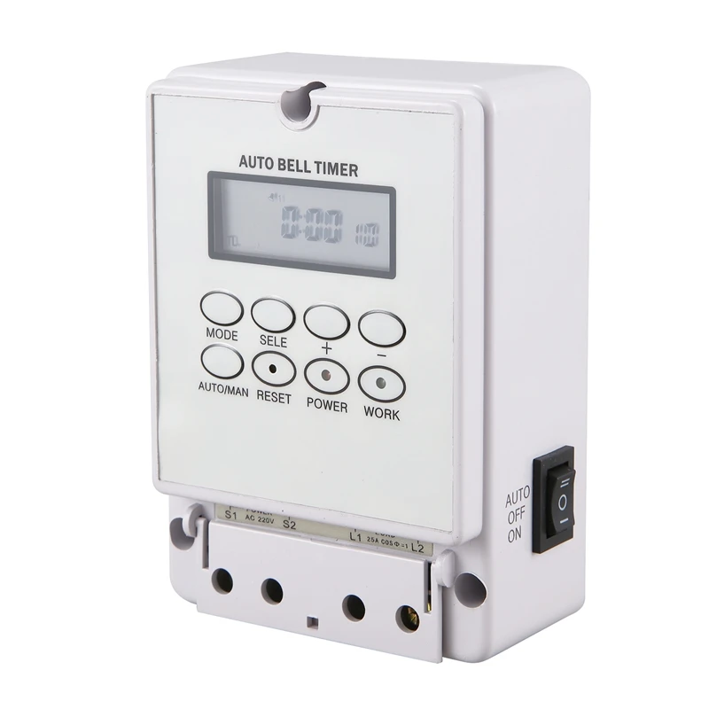 Digital School Bell Timer Switch ZTY08 ligent Microcomputer Auto Bell Ring Controller 80 Groups Programmable Time
Digital School Bell Timer Switch ZTY08 ligent Microcomputer Auto Bell Ring Controller 80 Groups Programmable Time