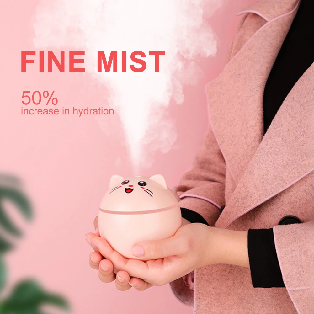 Mini Usb Humidifier 300ml Personal Desktop Misting Spray 2-mode Built-in Soft Night Light Silent Humidifying Spray
Mini Usb Humidifier 300ml Personal Desktop Misting Spray 2-mode Built-in Soft Night Light Silent Humidifying Spray