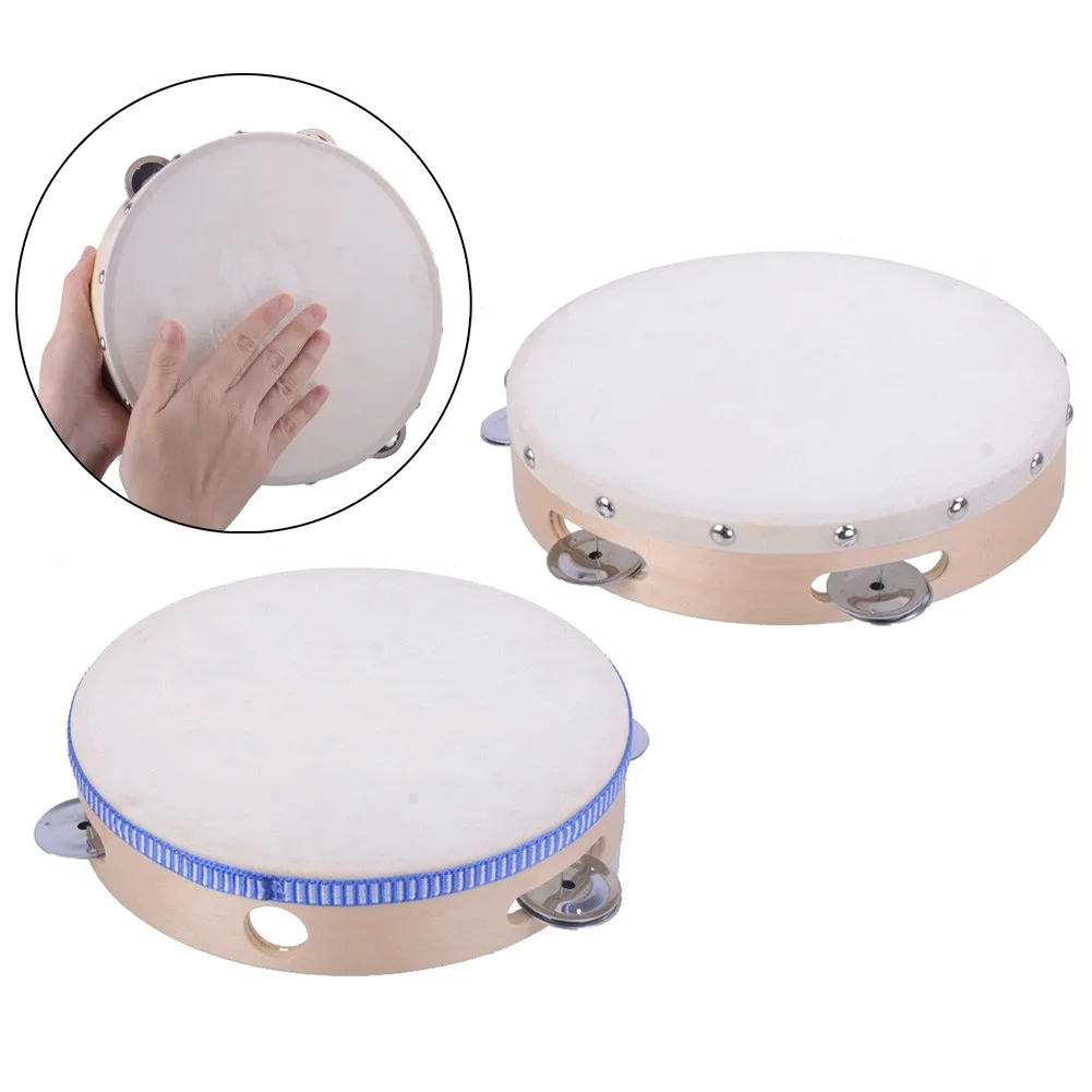 8 Inch 9 Inch Hand Held Tambourine Drum Bell Wood Metal Jingles Percussion Musical Party Dancing Concert Musical Instruments
8 Inch 9 Inch Hand Held Tambourine Drum Bell Wood Metal Jingles Percussion Musical Party Dancing Concert Musical Instruments