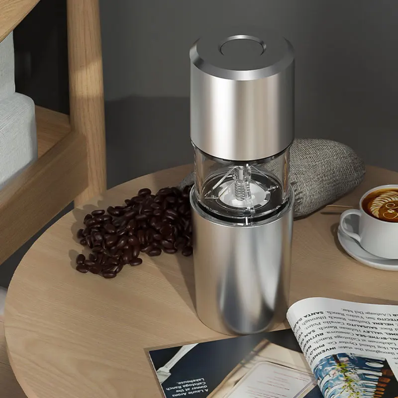 

Портативная кофеварка, многофункциональная электрическая мини кофемолка для эспрессо, перезаряжаемая кофемашина из нержавеющей стали 45