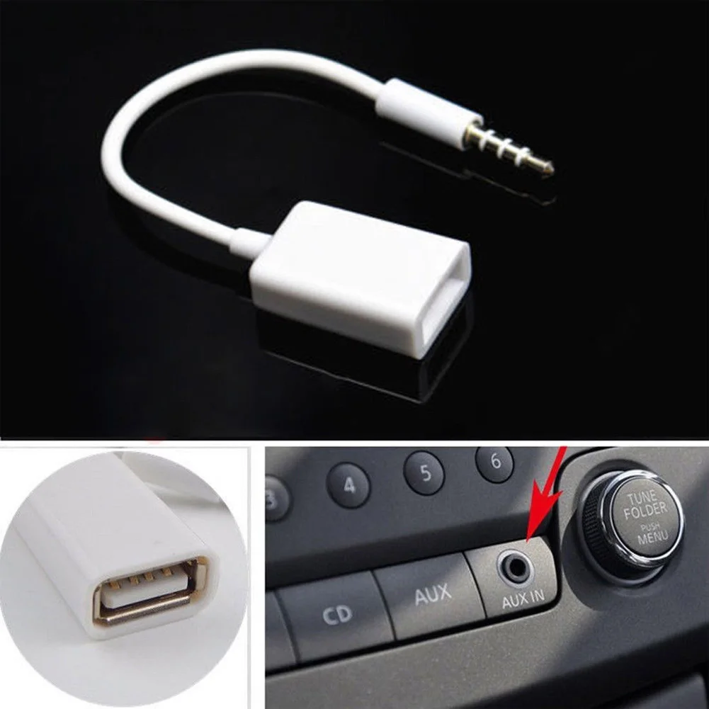 Переходник со штекера USB 2 0 3 5 мм переходник штекером Aux кабель на гнездо Аудио