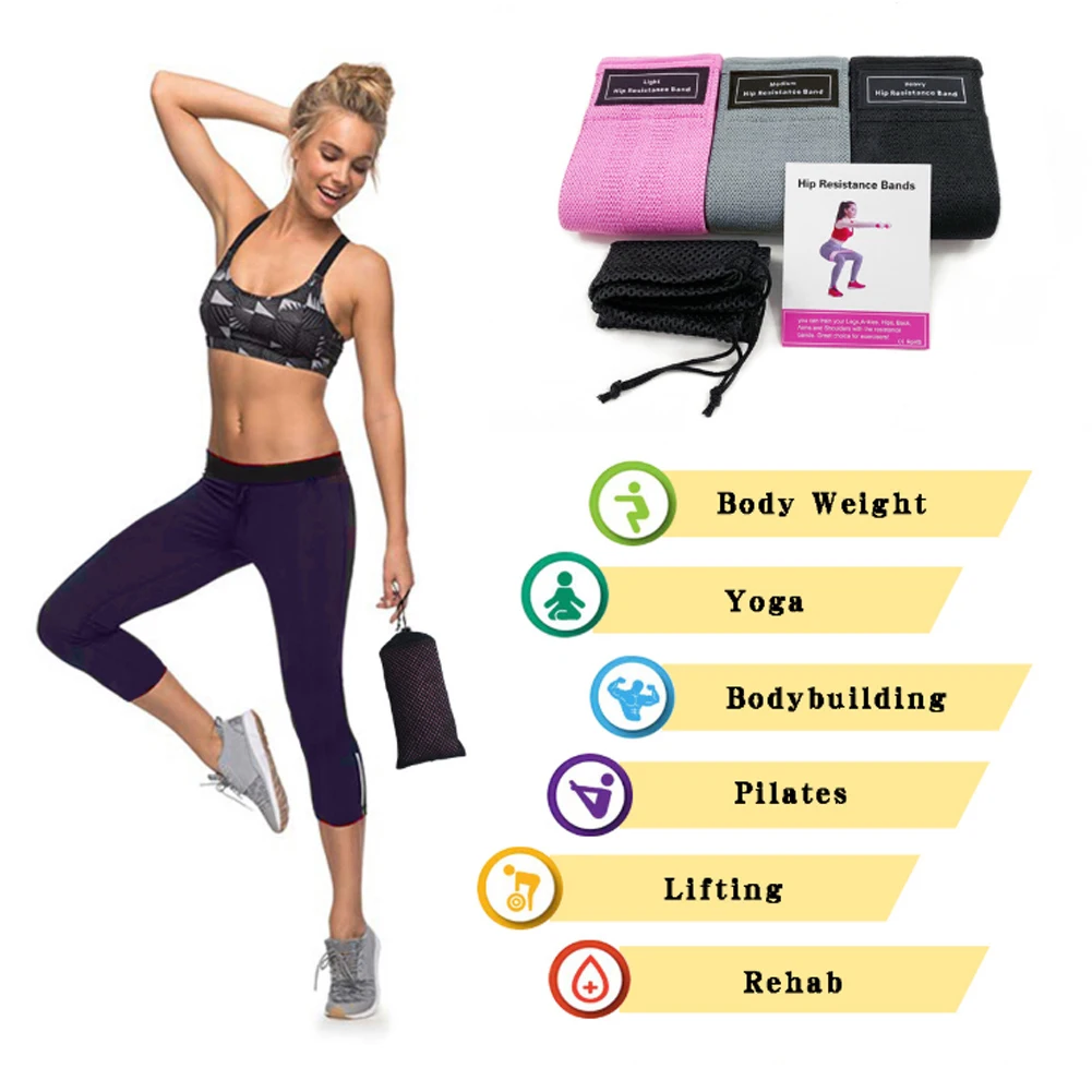 3 pcs Fabric Resistance Bands Booty Band Set Gym Equipment Workout Elastic Elast Glute Band for Yoga Sports Fitness Hip Training
3 pcs Fabric Resistance Bands Booty Band Set Gym Equipment Workout Elastic Elast Glute Band for Yoga Sports Fitness Hip Training
