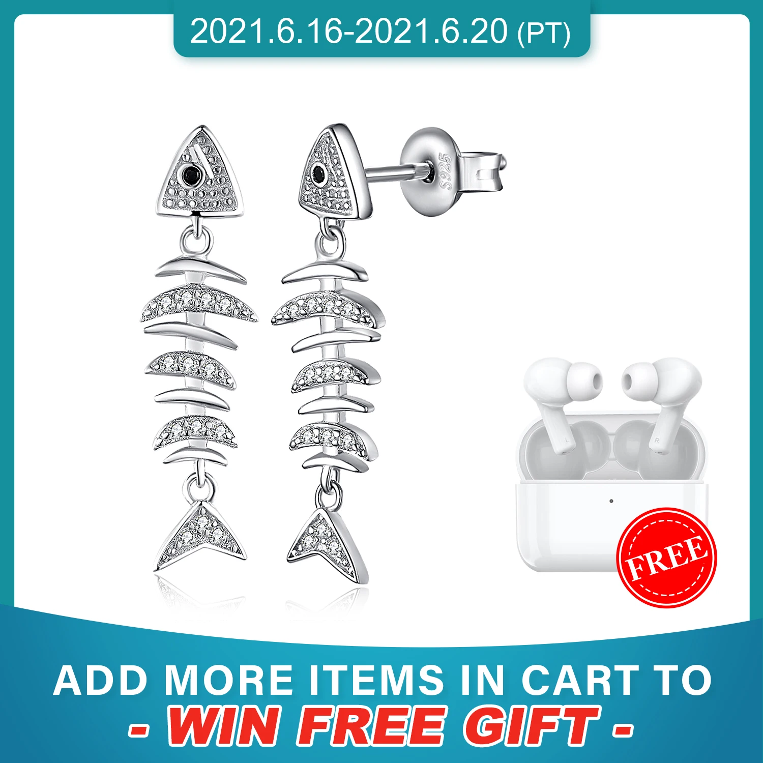 JewelryPalace Unique Lucky Fishbone Cubic Zirconia Drop Earrings 925 Sterling Silver Earrings Fashion Jewelry Making
JewelryPalace Unique Lucky Fishbone Cubic Zirconia Drop Earrings 925 Sterling Silver Earrings Fashion Jewelry Making