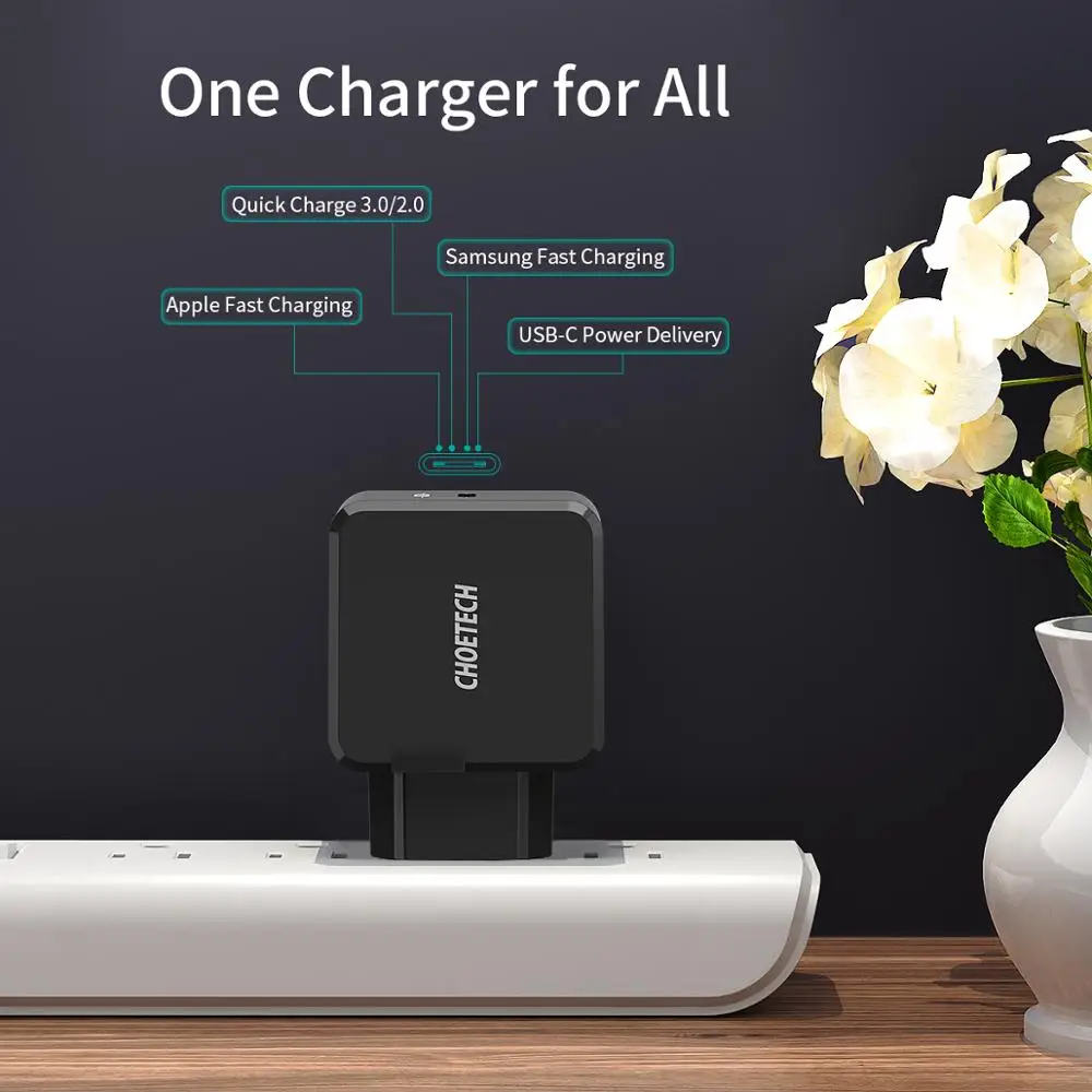 CHOETECH 30W PD Quick Charger USB Type C Fast Charger for iPhone Macbook Samsung QC3.0 USB C Quick Charge QC PD 3.0 Charger
CHOETECH 30W PD Quick Charger USB Type C Fast Charger for iPhone Macbook Samsung QC3.0 USB C Quick Charge QC PD 3.0 Charger