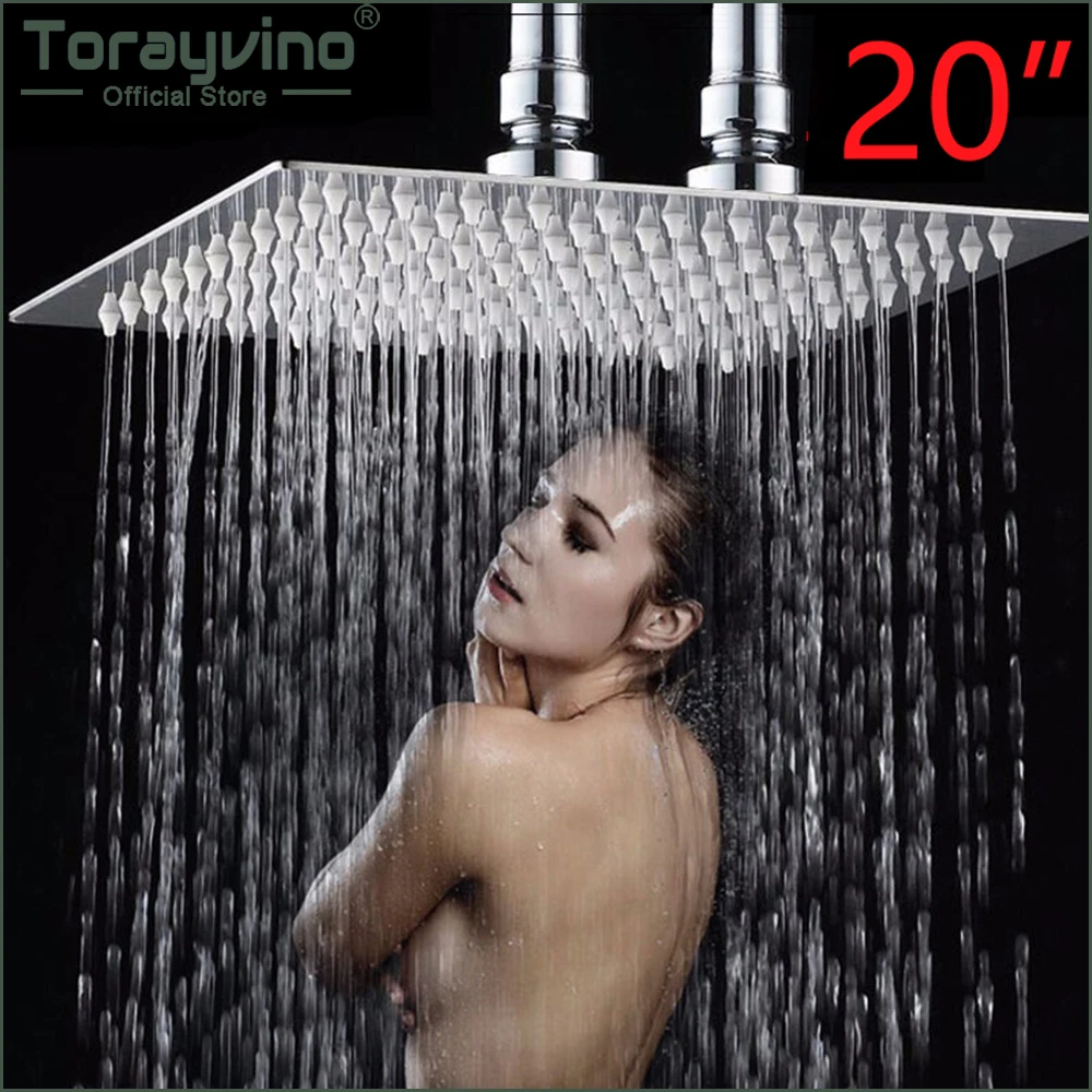 Torayvino 20-дюймовая насадка для душа, Потолочная квадратная насадка из нержавеющей стали для Дождевого душа, верхний душ для ванной комнаты, насадка для душа, спринклер
Torayvino 20-дюймовая насадка для душа, Потолочная квадратная насадка из нержавеющей стали для Дождевого душа, верхний душ для ванной комнаты, насадка для душа, спринклер