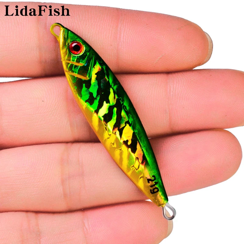 LIDAFISH Brand 14-30g Metal Hard Bait Perch/Trout Pencil Fishing Lure 5.5-7cm 7 Color Optional Fishing Tackles
LIDAFISH Brand 14-30g Metal Hard Bait Perch/Trout Pencil Fishing Lure 5.5-7cm 7 Color Optional Fishing Tackles