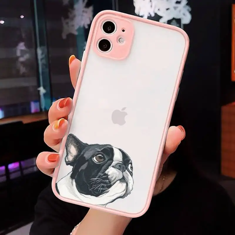 Dog French Bulldog Phone Cases Matte transparent For Pink iPhone 12 Mini 11 Pro XR XS Max 7 8 Plus X Back Cover
Dog French Bulldog Phone Cases Matte transparent For Pink iPhone 12 Mini 11 Pro XR XS Max 7 8 Plus X Back Cover