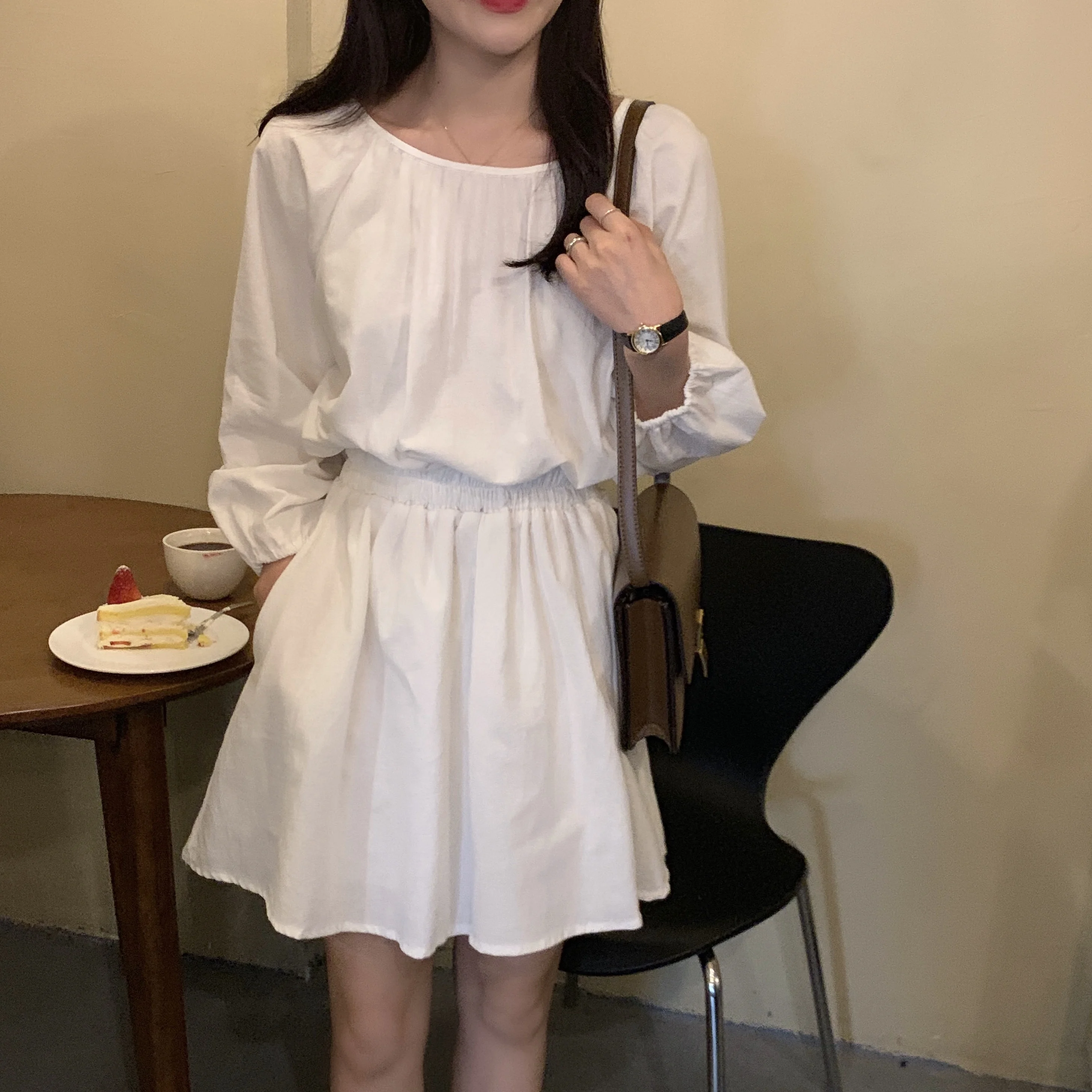 Korean Ins Gentle Girl Sweet Western Style Youthful-Looking Elastic and Waisted Slimming Lantern 3/4 Sleeve Loose Dress
Korean Ins Gentle Girl Sweet Western Style Youthful-Looking Elastic and Waisted Slimming Lantern 3/4 Sleeve Loose Dress