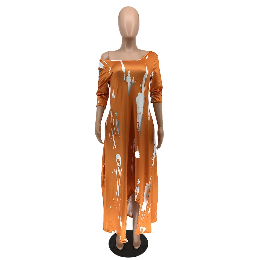 Summer Tie Dye Print Long Maxi Dress Women Loose Casual Split Irregular Dresses with Pocket Vintage Vestidos Robe
Summer Tie Dye Print Long Maxi Dress Women Loose Casual Split Irregular Dresses with Pocket Vintage Vestidos Robe
