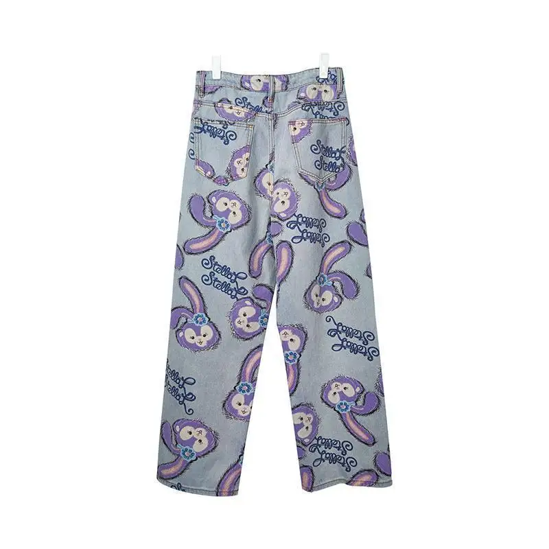 Women Jeans High Waist Loose Straight Pants 2020 Cartoon Printed Zipper Casual Female Long Trousers Large Size Mom Long Pants
Women Jeans High Waist Loose Straight Pants 2020 Cartoon Printed Zipper Casual Female Long Trousers Large Size Mom Long Pants