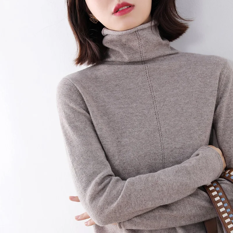 Autumn Winter Warm Sweaters Women 100% Cashmere And Wool Knitting Turtleneck Jumpers Female Soft Best Quality Pullovers S-XXL
Autumn Winter Warm Sweaters Women 100% Cashmere And Wool Knitting Turtleneck Jumpers Female Soft Best Quality Pullovers S-XXL