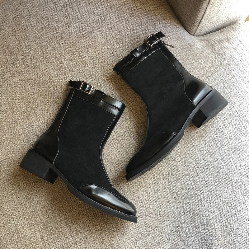 Women Winter Shoes 2020 Womens Boots Vintage Casual Korean Black Ankle Boots Combat Boots for Women
Women Winter Shoes 2020 Womens Boots Vintage Casual Korean Black Ankle Boots Combat Boots for Women
