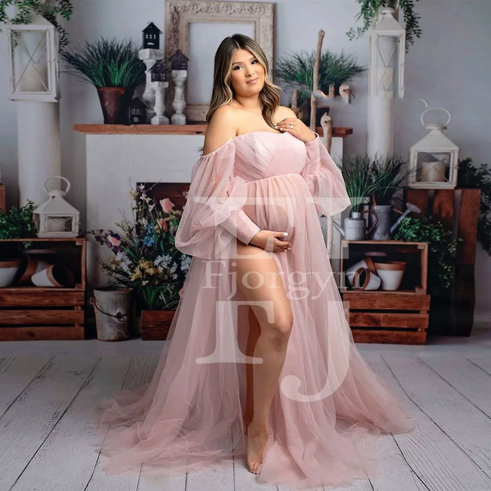 Blush Pink Long Lantern Sleeve Maternity Dress for Photoshoot 2021 Side Split Pregnancy Photography Dresses 2021 Party Gowns
Blush Pink Long Lantern Sleeve Maternity Dress for Photoshoot 2021 Side Split Pregnancy Photography Dresses 2021 Party Gowns
