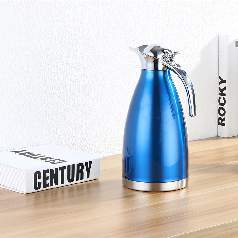 2L Vacuum Insulation Double Wall Stainless Steel Coffee Pot Milk Tea Jug Water Carafe Flask Thermal Thermos Bottles
2L Vacuum Insulation Double Wall Stainless Steel Coffee Pot Milk Tea Jug Water Carafe Flask Thermal Thermos Bottles