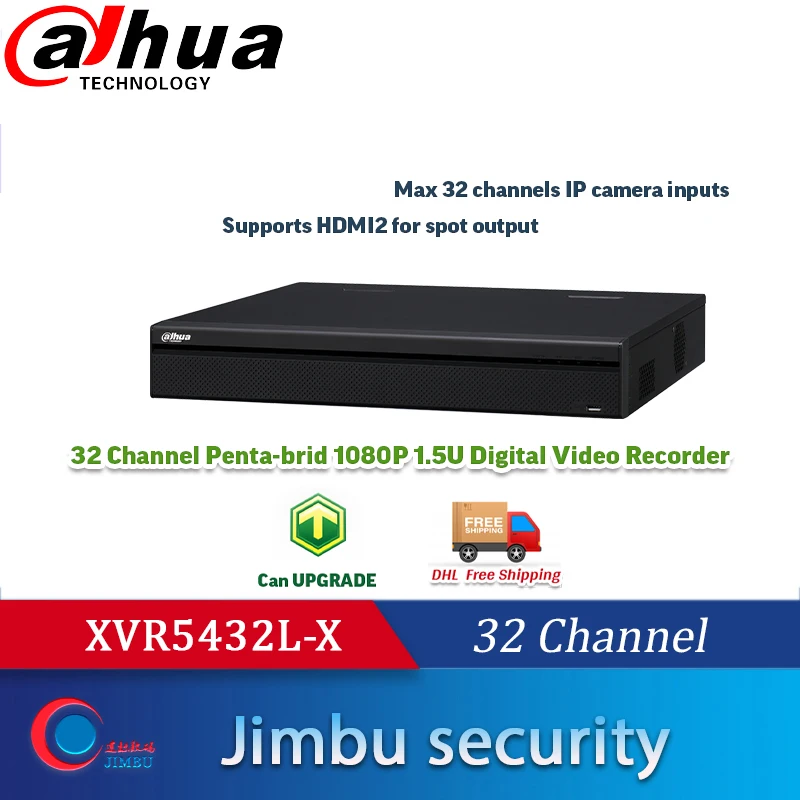 

Оригинальный многоязычный DAHUA AHD, HD-CVI, CVBS, TCP/IP DVR HD-TVI 32 канала входа 1080P трибрид DVR поддерживает 4HDD