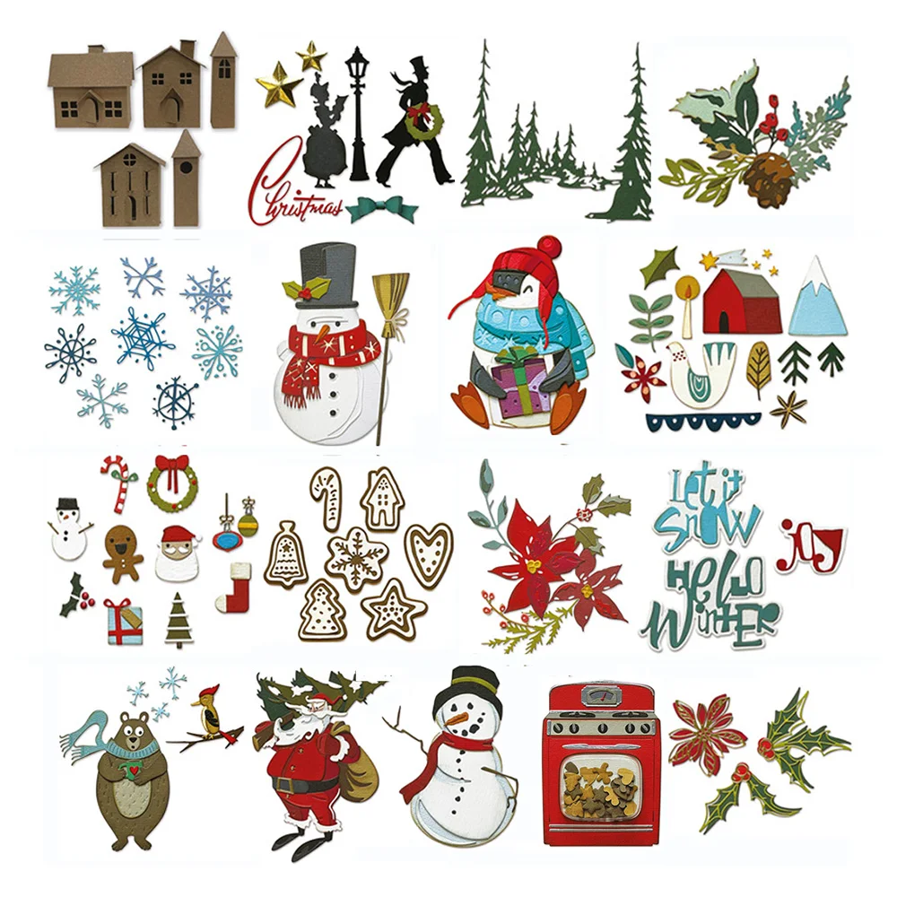 2022 Christmas Metal Cutting Dies Set Winter DIY Scrapbooking Embossed Template Cutting Dies Handmade Card Stencil For Decor
2022 Christmas Metal Cutting Dies Set Winter DIY Scrapbooking Embossed Template Cutting Dies Handmade Card Stencil For Decor