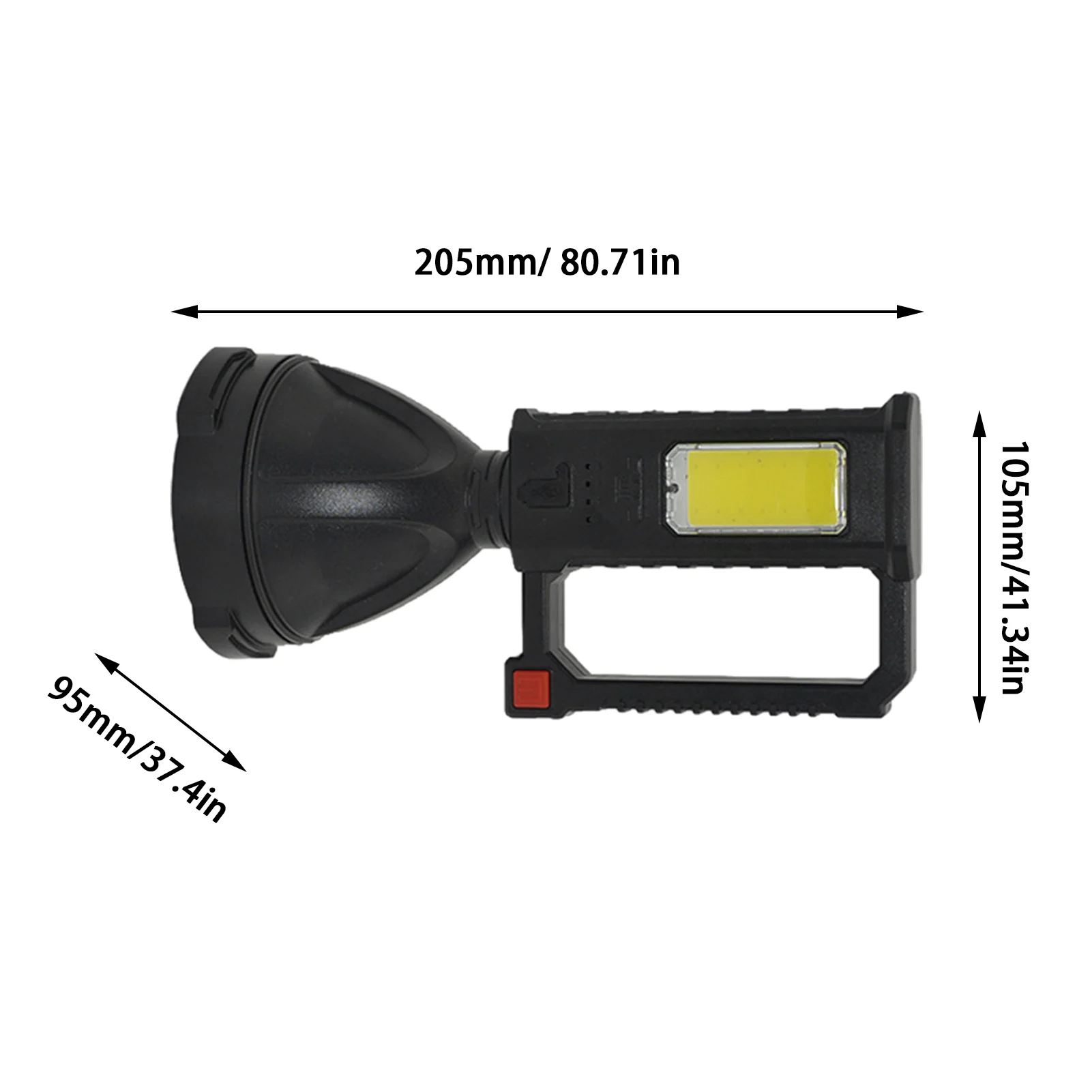 Super Bright LED Portable Spotlights Flashlight Searchlight With P70.2 Lamp Bead Mountable Bracket Suitable For Expeditions
Super Bright LED Portable Spotlights Flashlight Searchlight With P70.2 Lamp Bead Mountable Bracket Suitable For Expeditions