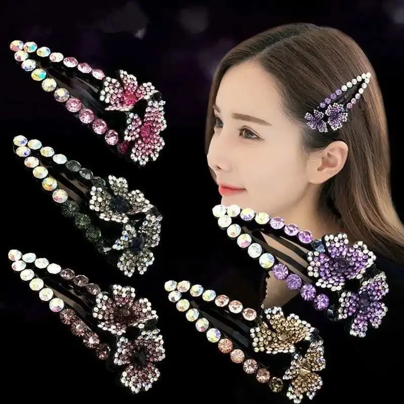 2021 New Fashion Hot Sale Luxurious Rhinestone Bangs BB Clip Hairpin Barrettes for Women Girl Hair Accessories Headwear
2021 New Fashion Hot Sale Luxurious Rhinestone Bangs BB Clip Hairpin Barrettes for Women Girl Hair Accessories Headwear