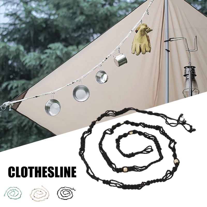 2 Meter Camping Clothesline Multiple Holes Non-Slip Cotton Rope Portable Lanyards Dry Line for Indoor Outdoor Travel jlr
2 Meter Camping Clothesline Multiple Holes Non-Slip Cotton Rope Portable Lanyards Dry Line for Indoor Outdoor Travel jlr