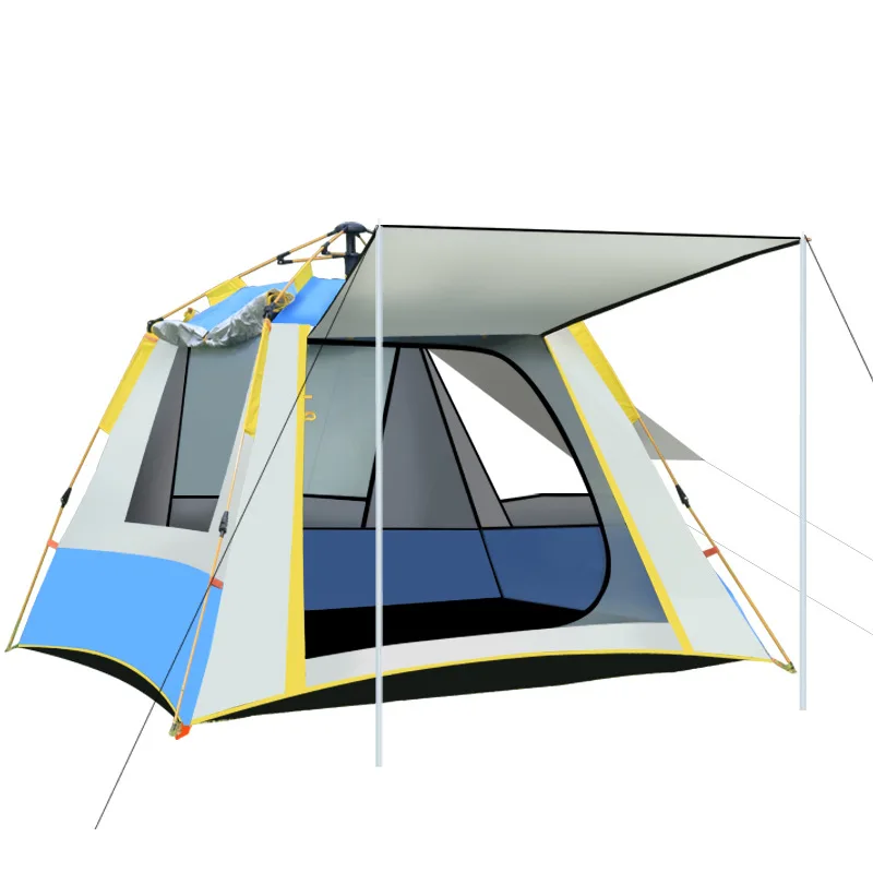 Outdoor tent, outdoor 3-4 people, rainstorm-proof thickened camping dew, automatic camping, double single, rainproof
Outdoor tent, outdoor 3-4 people, rainstorm-proof thickened camping dew, automatic camping, double single, rainproof