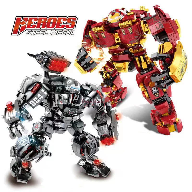 

Disney NEW Mar Building Blocks Bricks Iron man Hulkbuster War Machine Super Heroes Avengers Infinity War Kids Toys Gifts