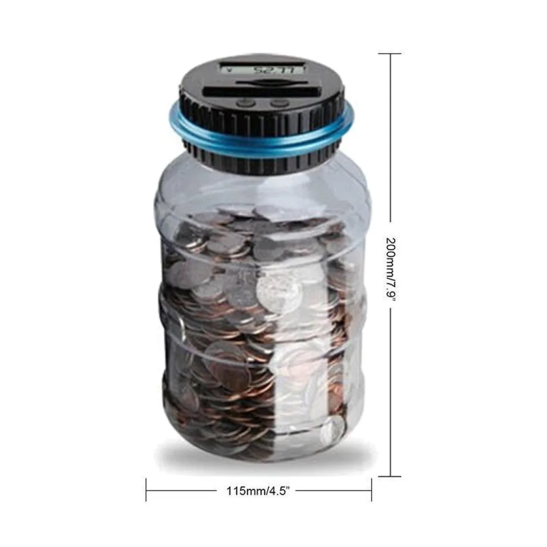 Us Dollar GBP EUR Money Saving Jar Clear Digital Piggy Bank Coin Savings Counter Lcd Counting Money Jar Change Gift For Child
Us Dollar GBP EUR Money Saving Jar Clear Digital Piggy Bank Coin Savings Counter Lcd Counting Money Jar Change Gift For Child