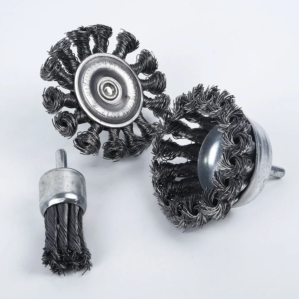  3PCS Steel Wire Wheel Brush Polishing Wheels Rust Remover Kit For Drill Angle Grinder Gadget Rotary Tool Hand Tool Brush
3PCS Steel Wire Wheel Brush Polishing Wheels Rust Remover Kit For Drill Angle Grinder Gadget Rotary Tool Hand Tool Brush