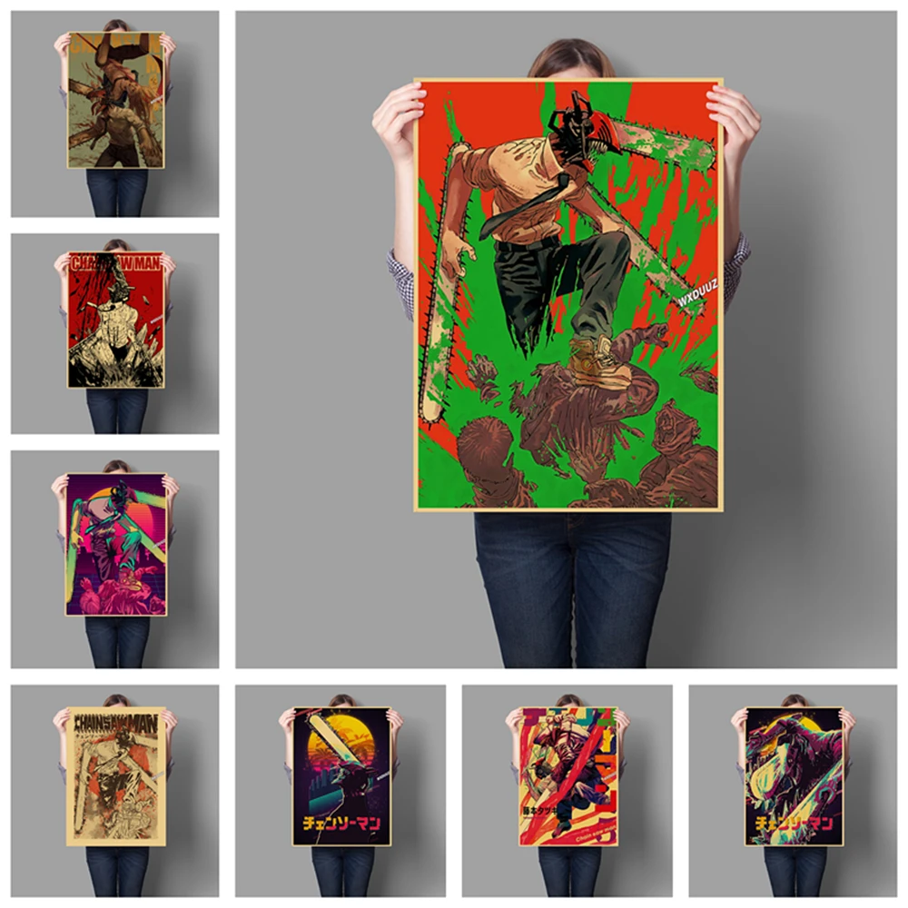 Лидер продаж, постеры в стиле аниме «Человек с Бензопилой», ретро, качественный домашний декор, аниме-фигурки, настенные наклейки, постеры, К...
Лидер продаж, постеры в стиле аниме «Человек с Бензопилой», ретро, качественный домашний декор, аниме-фигурки, настенные наклейки, постеры, К...