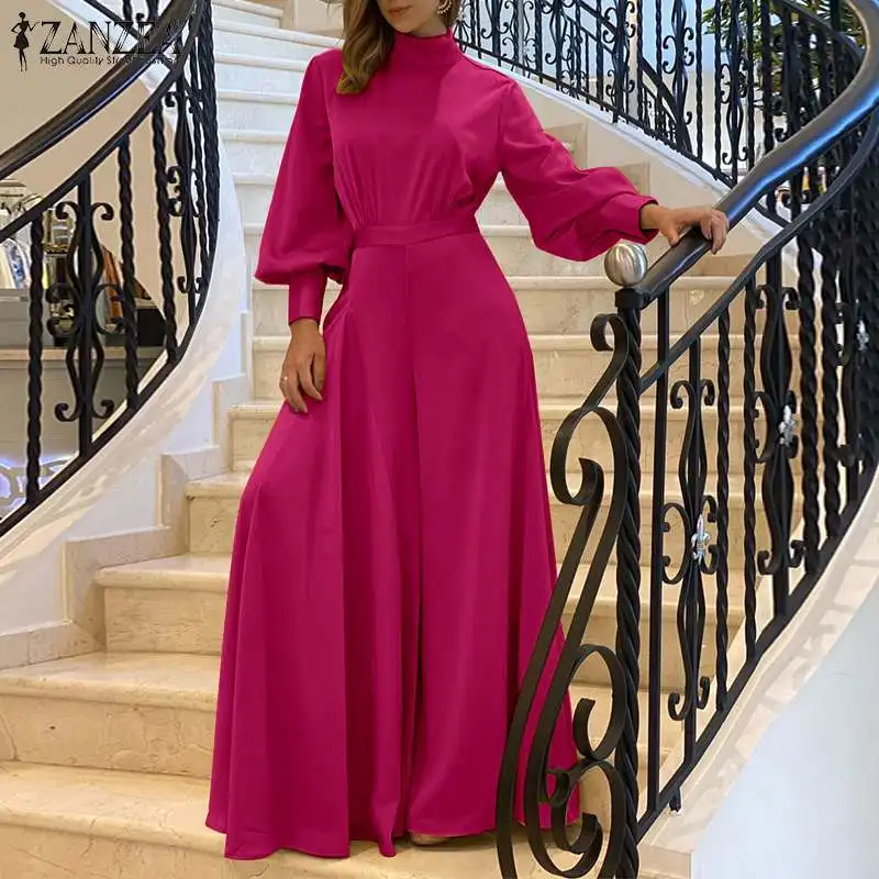 Комбинезон женский вечерний с длинными рукавами-фонариками, весна-осень 2021
Комбинезон женский вечерний с длинными рукавами-фонариками, весна-осень 2021