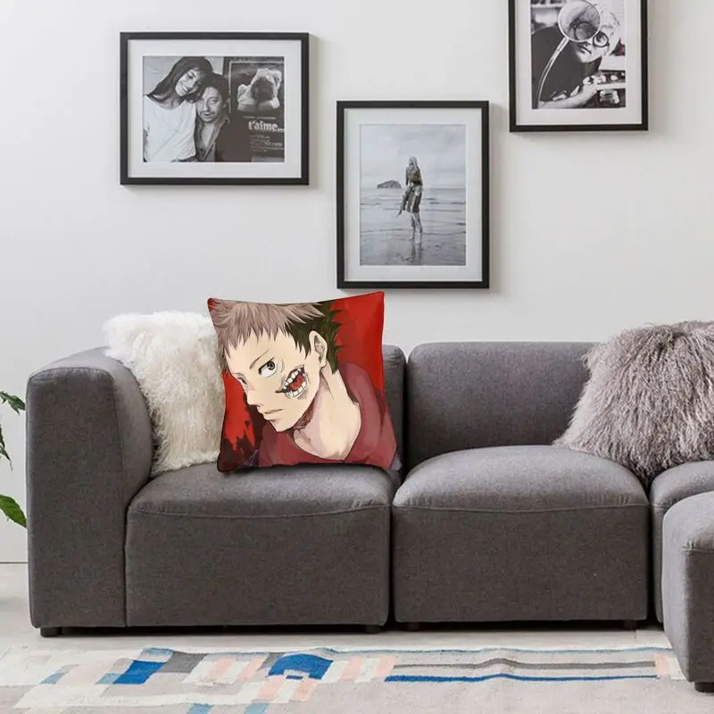 Jujutsu Kaisen Yuji Itadori Cushion Cover Double-sided Print Anime Manga Throw Pillow Case for Car Fashion Pillowcase Home Decor
Jujutsu Kaisen Yuji Itadori Cushion Cover Double-sided Print Anime Manga Throw Pillow Case for Car Fashion Pillowcase Home Decor
