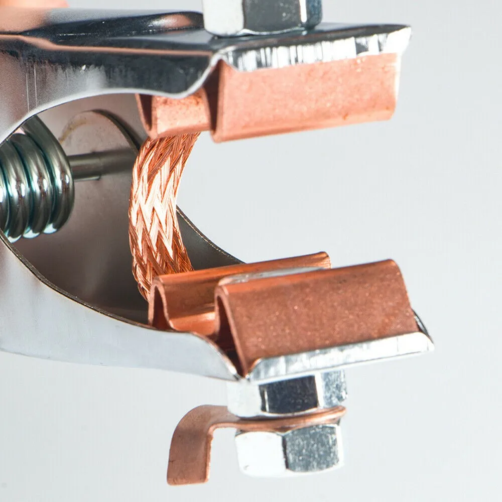 300A Spring Loaded Earth Grounding Clamp Crocodile Clip Vcopper Grip Jaws Ground Mig Mma TIG ARC Electric Welding Machine Cable
300A Spring Loaded Earth Grounding Clamp Crocodile Clip Vcopper Grip Jaws Ground Mig Mma TIG ARC Electric Welding Machine Cable