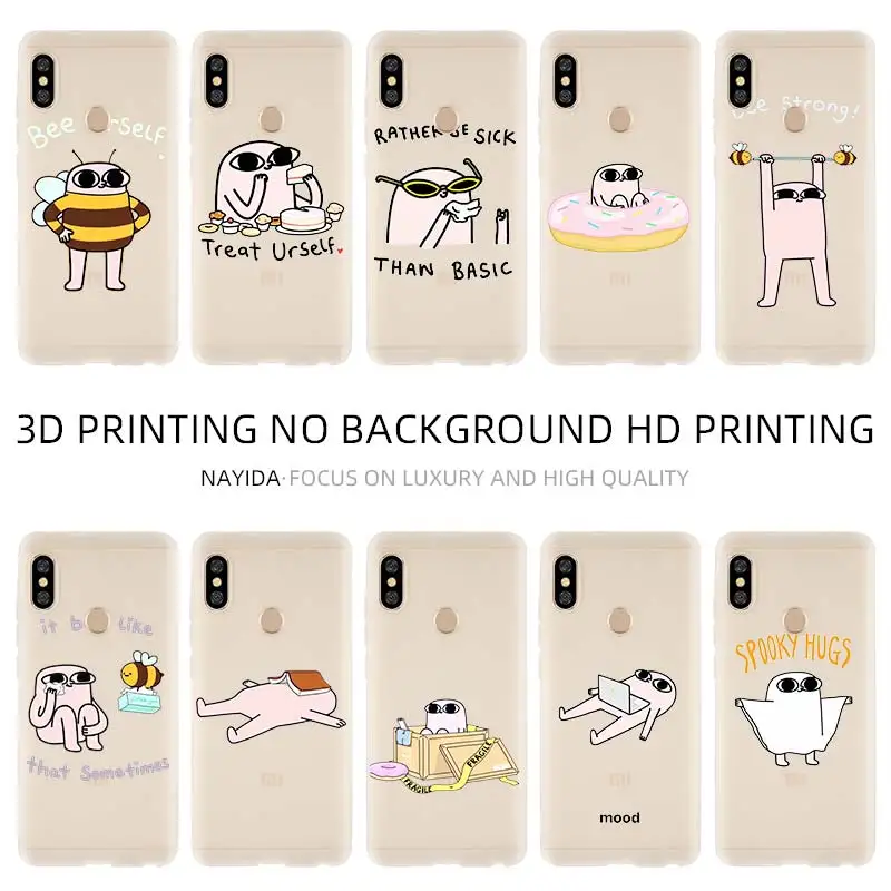 Мягкий чехол для Xiaomi 11 10 8 A2 A3 Cc9 Lite Mi Pro 9se A1 6X 5X цветной милый ketnipz|Бамперы| |