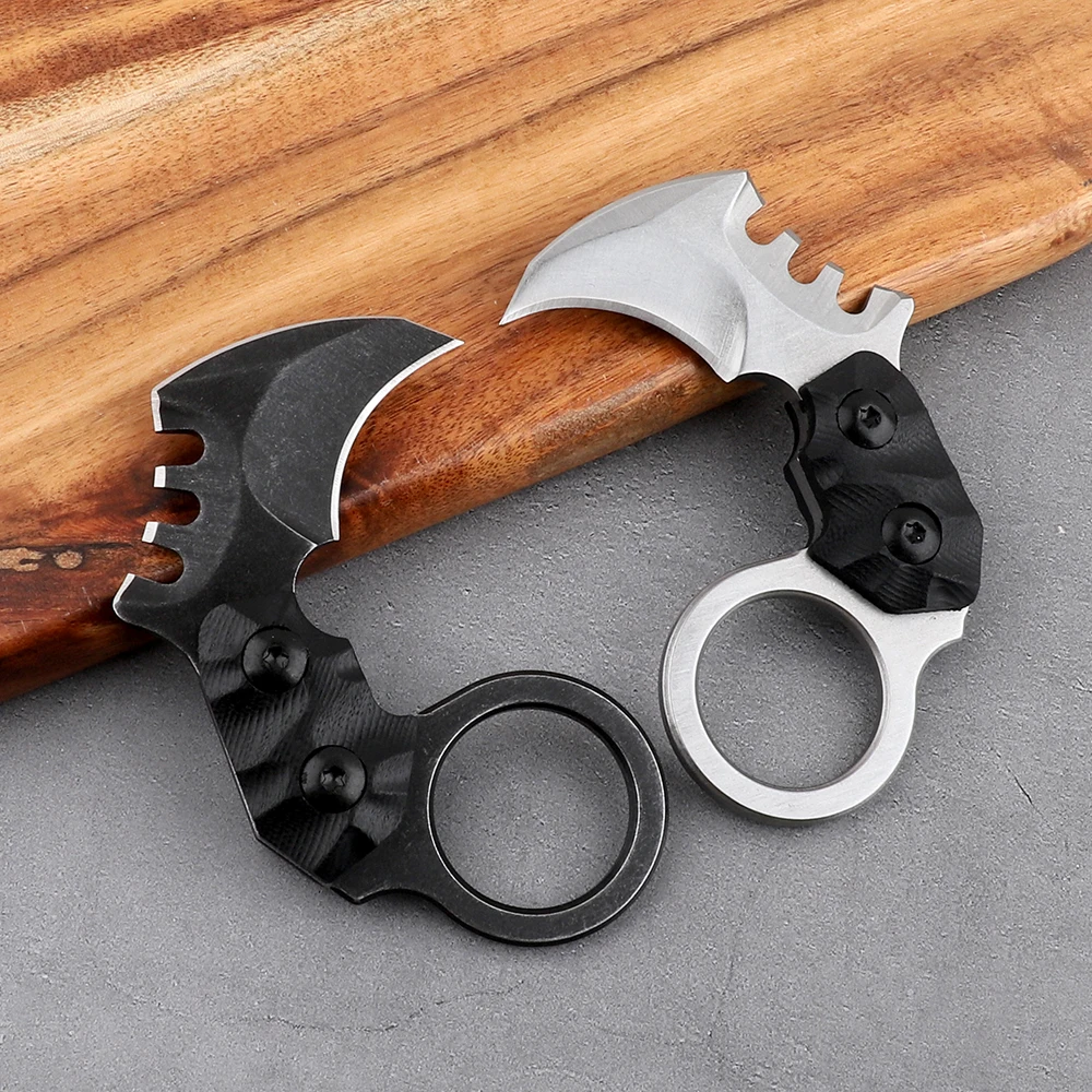 Карманный мини-керамбит с фиксированным лезвием G10 коготь CS GO тактический нож для