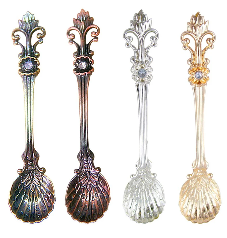 12pic/set Iris Retro Coffee Spoon Ice Cream Dessert Spoon Arabic Style Zinc Alloy Coffee Tea Mixing Spoon Kitchen Color random
12pic/set Iris Retro Coffee Spoon Ice Cream Dessert Spoon Arabic Style Zinc Alloy Coffee Tea Mixing Spoon Kitchen Color random