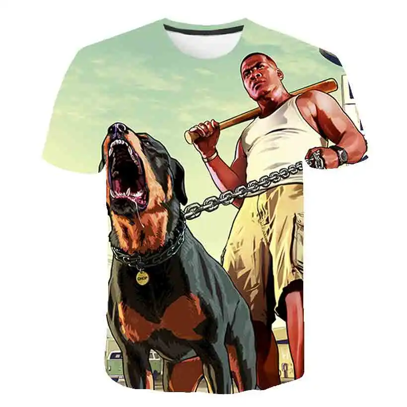 3D Grand Theft Auto Game GTA 5 Boys' clothes Summer T Shirts Cool Children TShirt Colorful Print T-shirt in Tee Funny clothing
3D Grand Theft Auto Game GTA 5 Boys' clothes Summer T Shirts Cool Children TShirt Colorful Print T-shirt in Tee Funny clothing