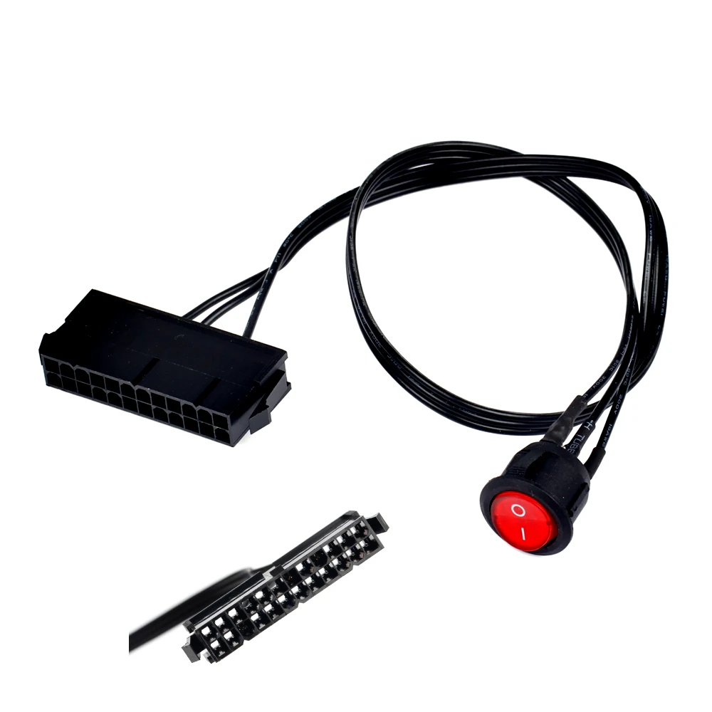 BAAQII 50cm Cable copper tin wire 24-Pin Female ATX PSU PC Power Supply Starter Tester Start up Jumper ON/OFF AA4129
BAAQII 50cm Cable copper tin wire 24-Pin Female ATX PSU PC Power Supply Starter Tester Start up Jumper ON/OFF AA4129