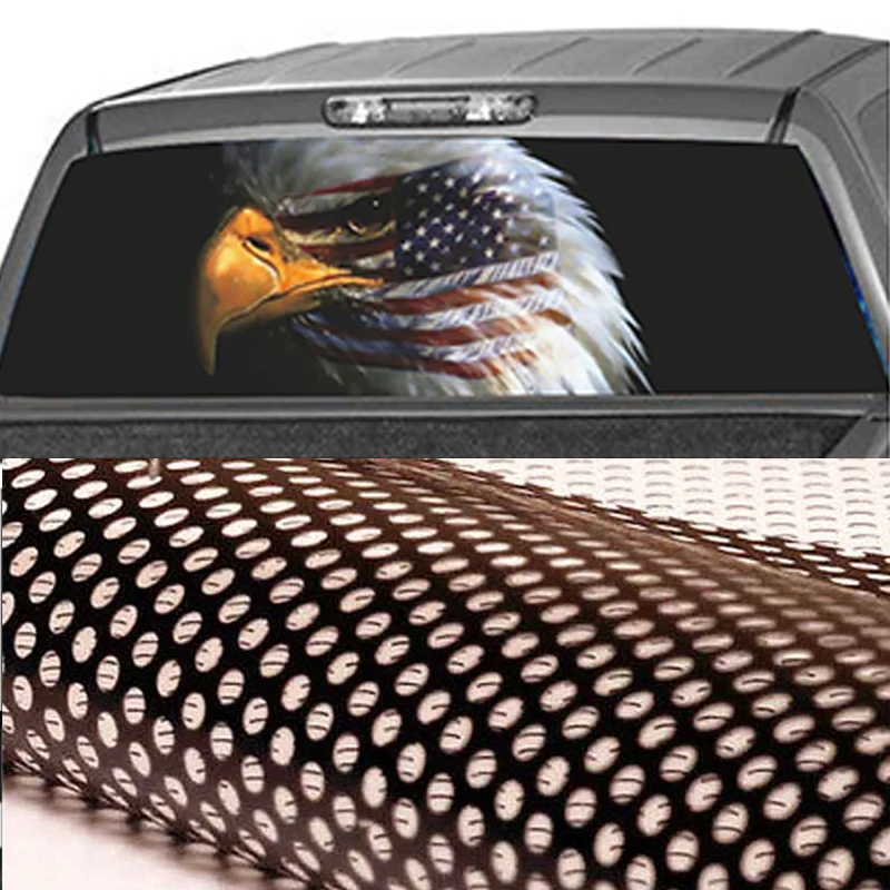165x56CM Pickup Rear Window Graphic Decal AMERICAN FLAG EAGLE face Waterproof for Truck SUV Car
165x56CM Pickup Rear Window Graphic Decal AMERICAN FLAG EAGLE face Waterproof for Truck SUV Car