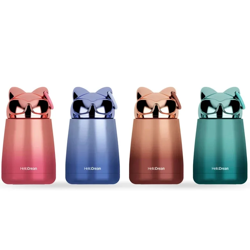 Mini 300ml 304 Stainless Steel Coffee Vacuum Flask Electroplate Thermos Water Bottle 3D Rabbit Thermos Cup With Portable Rope
Mini 300ml 304 Stainless Steel Coffee Vacuum Flask Electroplate Thermos Water Bottle 3D Rabbit Thermos Cup With Portable Rope