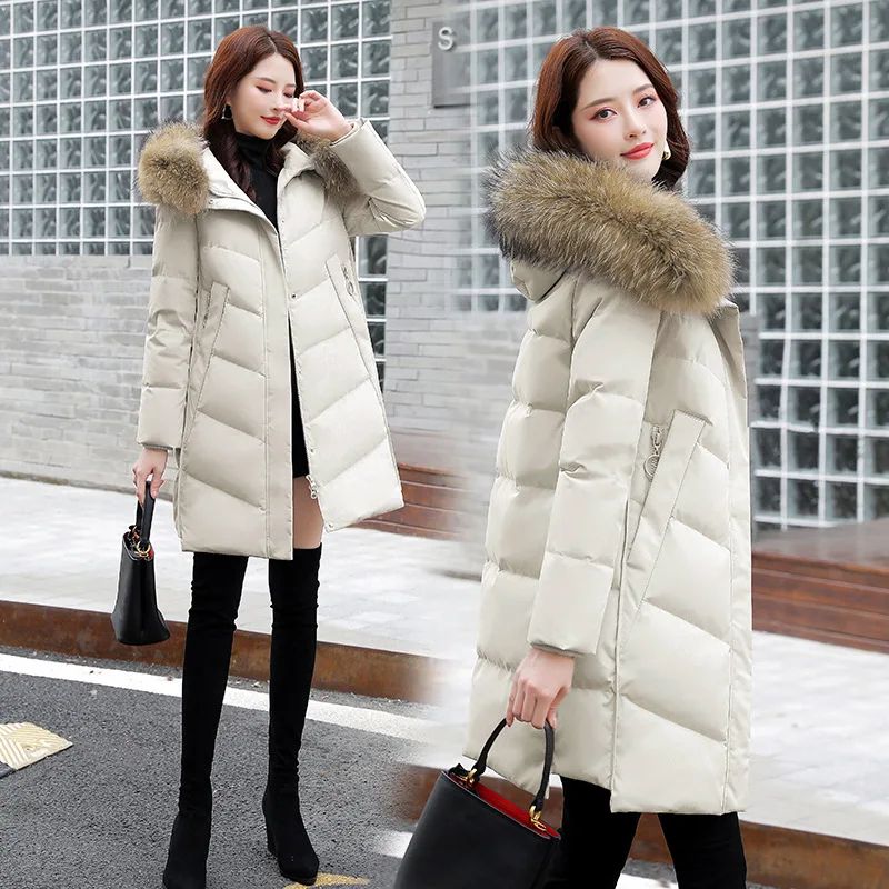 White duck down women Korean mid-length down jacket 2021 autumn and winter new women's slim and thick hooded jacket
White duck down women Korean mid-length down jacket 2021 autumn and winter new women's slim and thick hooded jacket
