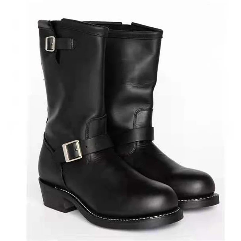 2022 New European And American Men's Medium Boots Black Simple Fashion Large High Boots Trend Men's Warm Boots Trend Leisure
2022 New European And American Men's Medium Boots Black Simple Fashion Large High Boots Trend Men's Warm Boots Trend Leisure