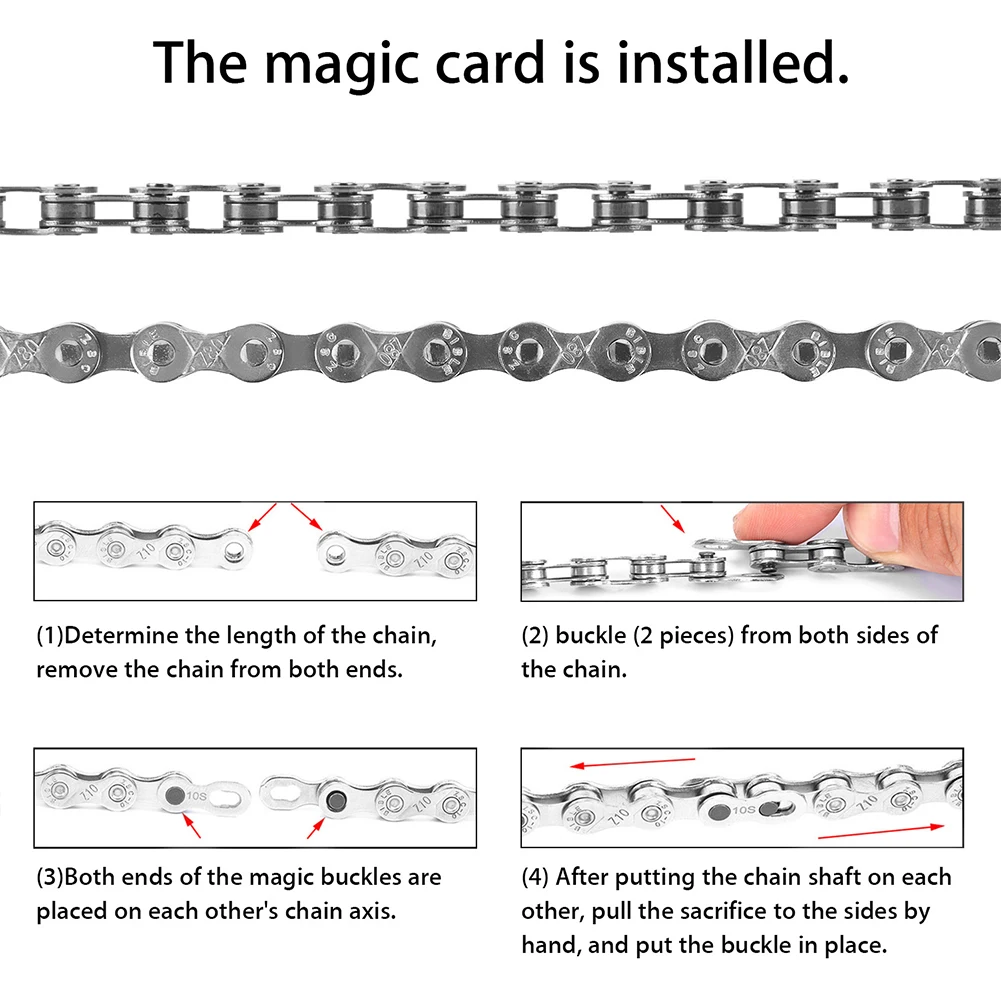6/7/8/9/Speed MTB Bike Bicycle Chain Full Plating Moutain Bike Ultra-light 116L Silver Wear-resisting Chain
6/7/8/9/Speed MTB Bike Bicycle Chain Full Plating Moutain Bike Ultra-light 116L Silver Wear-resisting Chain