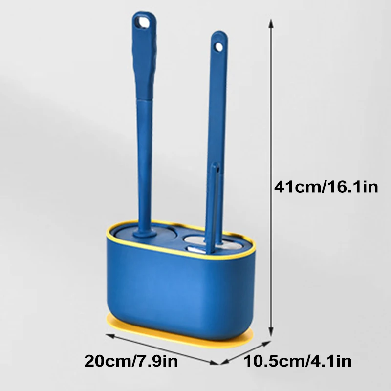 3-in-1 Toilet Brush Set with Hollow Bottom and Soft TPR Bristles Wall Mount/Floor Standing Bathroom Cleaning Tool HANW88
3-in-1 Toilet Brush Set with Hollow Bottom and Soft TPR Bristles Wall Mount/Floor Standing Bathroom Cleaning Tool HANW88