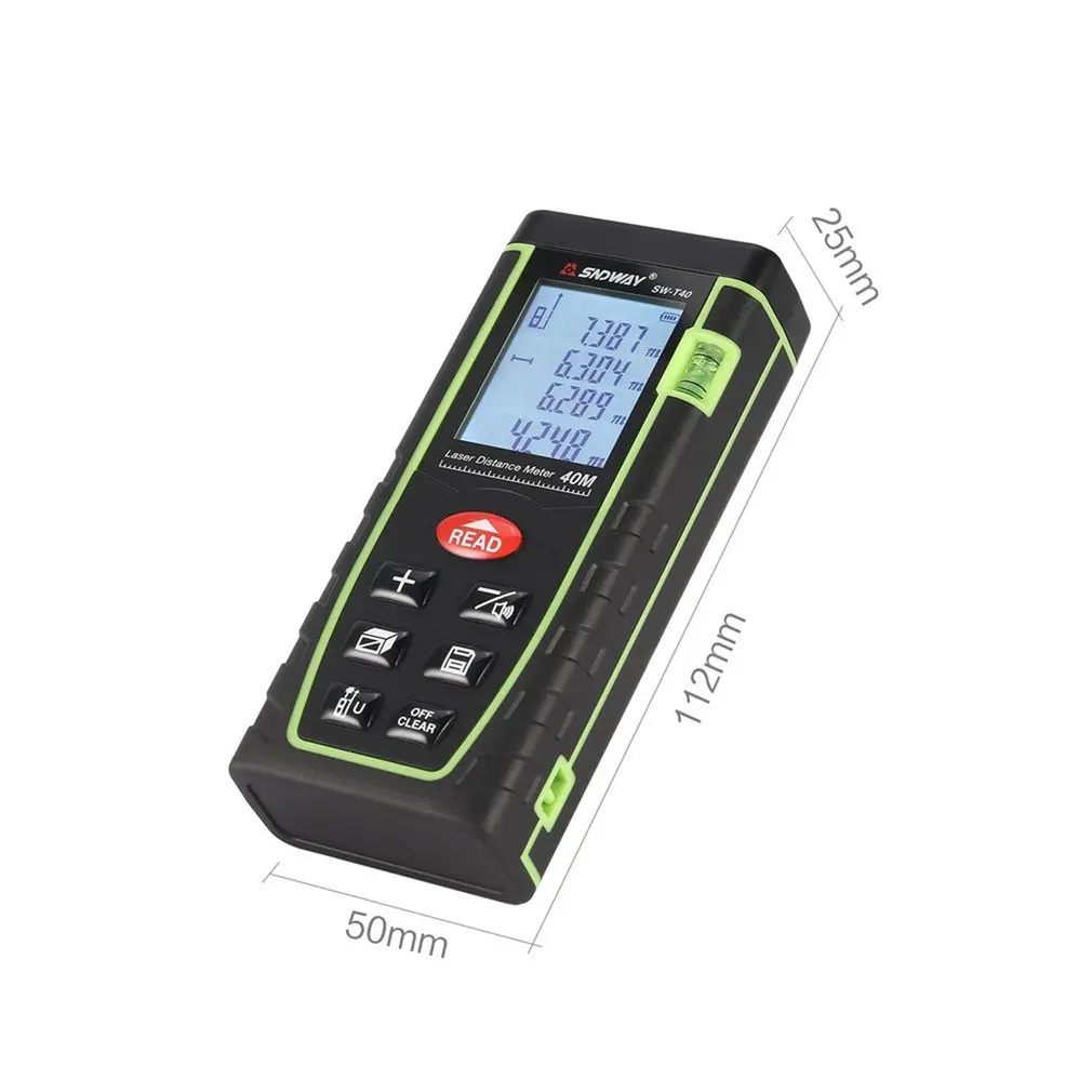 SNDWAY 40M 60M 80M 100M Laser Distance Meter Range Finder Trena Rangefinder Tape Measure Tool 
SNDWAY 40M 60M 80M 100M Laser Distance Meter Range Finder Trena Rangefinder Tape Measure Tool