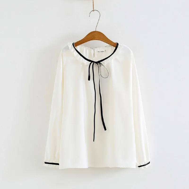 Plus Size XL-3XL Women's Solid Blouse White Long Sleeved OL Tops with Bow
Plus Size XL-3XL Women's Solid Blouse White Long Sleeved OL Tops with Bow