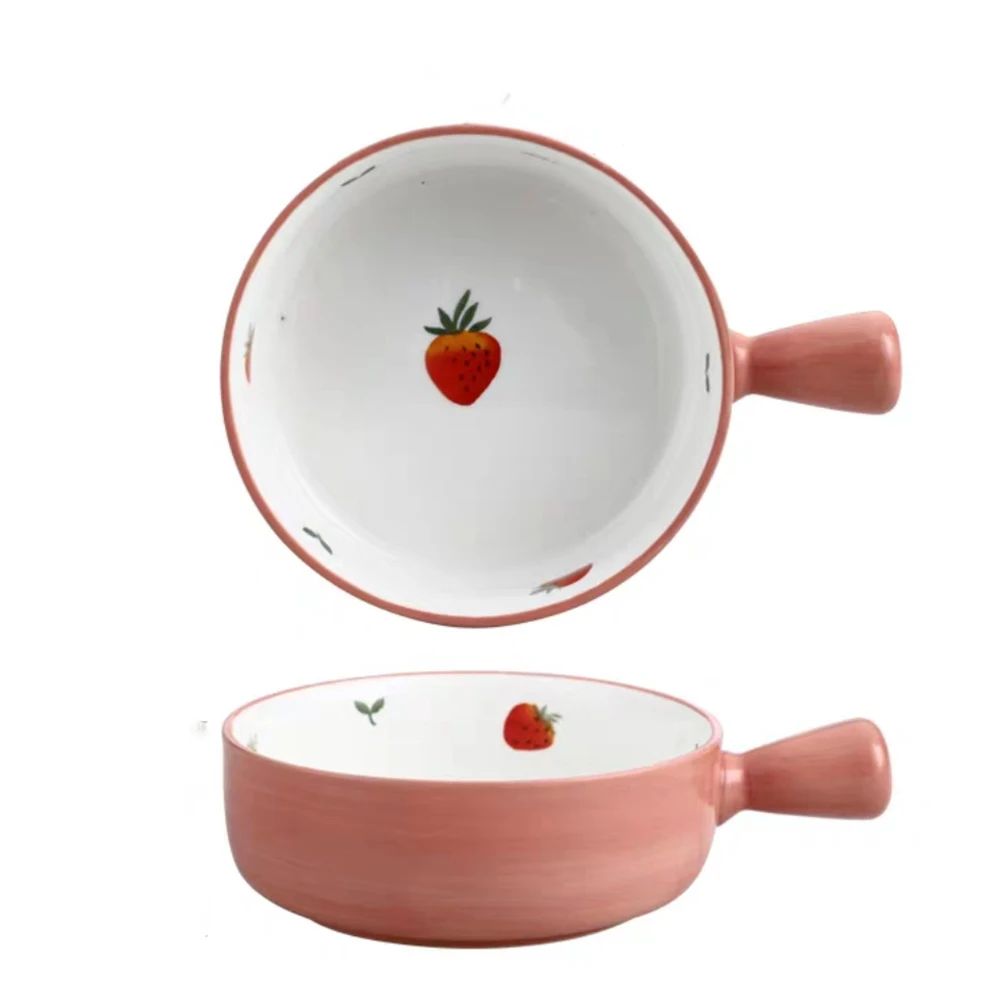 Crockery Fruit Bowl Ramen with Hadle Soup Breakfast Bowls Candy Color Tableware Kitchen Utensils Porcelain Anti-scalding
Crockery Fruit Bowl Ramen with Hadle Soup Breakfast Bowls Candy Color Tableware Kitchen Utensils Porcelain Anti-scalding