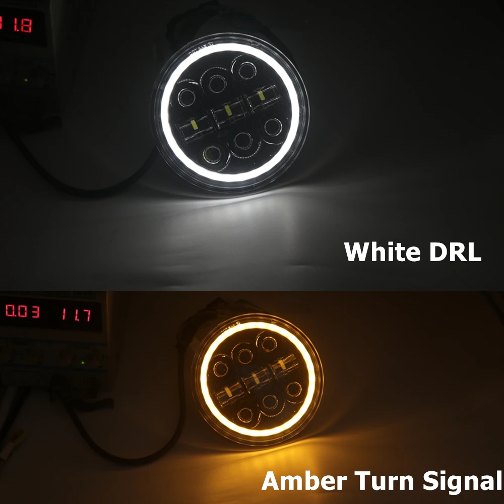 5 3/4" Halo 5.75 inch LED Headlight White LED Halo Ring Amber Turn Signal Angel Eyes Headlight fit for Indian Scout Motorcycles
5 3/4" Halo 5.75 inch LED Headlight White LED Halo Ring Amber Turn Signal Angel Eyes Headlight fit for Indian Scout Motorcycles