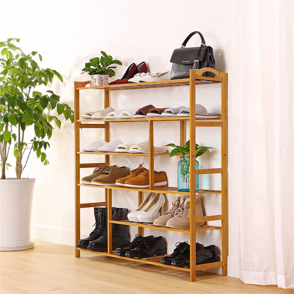 6 Tier Multipurpose Natural Bamboo Shoe Shelf Folding Shoe Display Stand Flower Pots Wine Space Saving Storage Rack
6 Tier Multipurpose Natural Bamboo Shoe Shelf Folding Shoe Display Stand Flower Pots Wine Space Saving Storage Rack