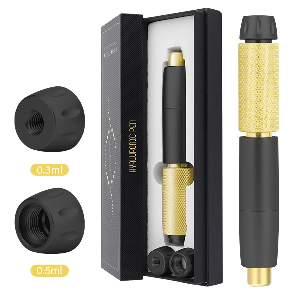 0.3ml&0.5ml Heads Hyaluron Pen with 3 Level Adjust Pressure Hyaluronic Acid Pen Lip Injector Anti Wrinkle Lip Lifting Meso Gun
0.3ml&0.5ml Heads Hyaluron Pen with 3 Level Adjust Pressure Hyaluronic Acid Pen Lip Injector Anti Wrinkle Lip Lifting Meso Gun