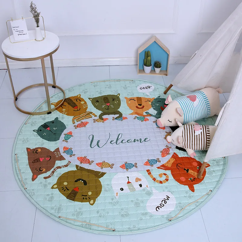INS Cartoon Children's Toys Storage Bag Round Rug Baby Play Mat Infant Crawling Mat Round Kids Game Pad Carpet Girl Room Decor
INS Cartoon Children's Toys Storage Bag Round Rug Baby Play Mat Infant Crawling Mat Round Kids Game Pad Carpet Girl Room Decor